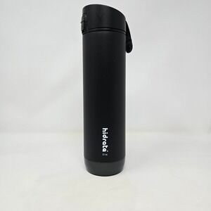 Hidrate Smart Water Bottle 21 oz Black Hydration Tracker Sensor